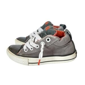 Converse Chuck Taylor All Star High Top Sneakers Gray Running Shoes Boys 11